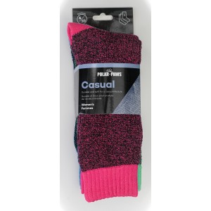 Ladies Casual Twisted Boot Sock